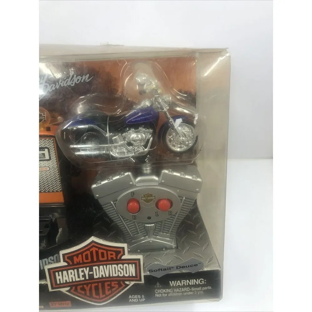2003 Planet Toys Harley Davidson Radio Control Softail Deuce 27 MHz. Vtg. Read